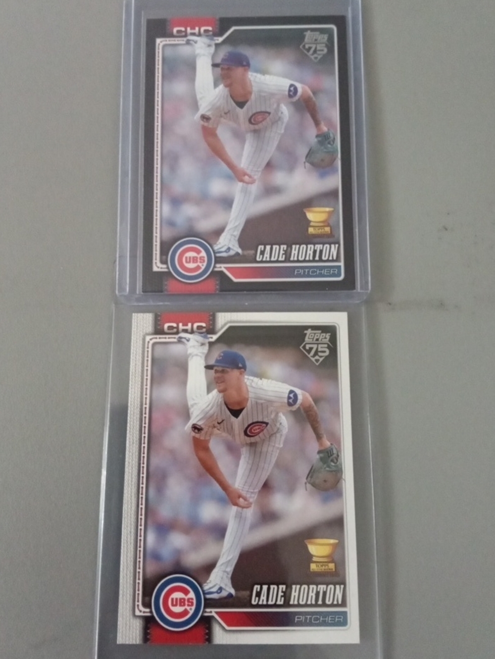 Topps Cade Horton Cubs Card Lot /75 - White/Blue/Red.